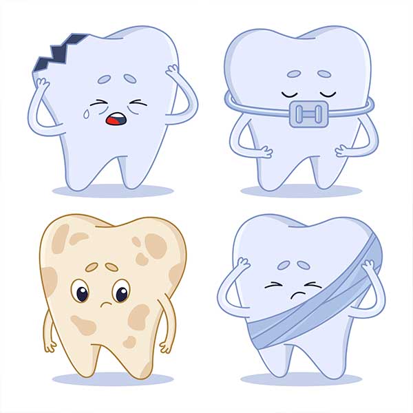 O que fazer em casos de dente quebrado e dor de dente intensa?